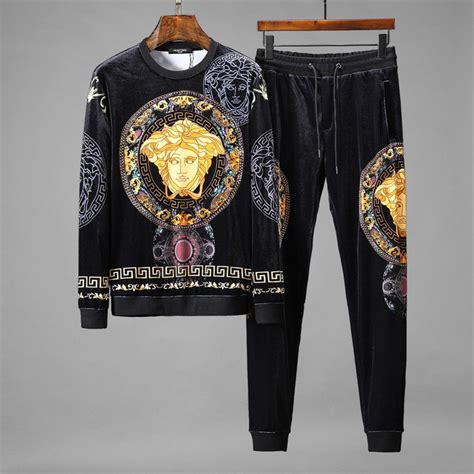 fake versace tracksuit|designer velour tracksuits for men's.